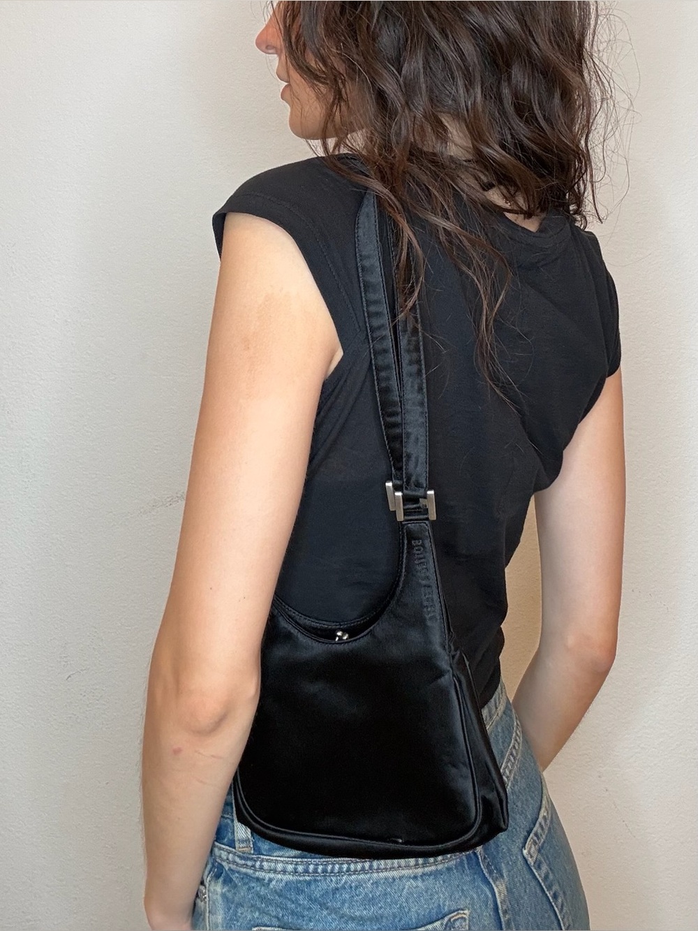 Bottega Veneta satin shoulder bag